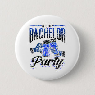 Macaron Rond 5 Cm C'est ma soirée de bachelor, équipe de la mariée e