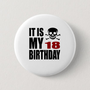 Macaron Rond 5 Cm C'est mes 18 conceptions d'anniversaire