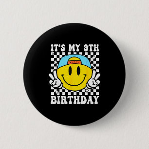 Macaron Rond 5 Cm C'est mon 9e anniversaire 9 ans garçons Bruh j'ai