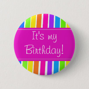 Macaron Rond 5 Cm C'est mon anniversaire !