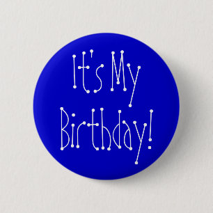 Macaron Rond 5 Cm C'est mon anniversaire !