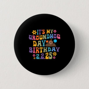 Macaron Rond 5 Cm C'est mon chapeau de fête d'anniversaire Jour de l