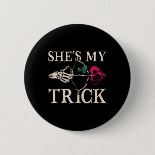 Macaron Rond 5 Cm C'est mon costume d'Halloween à deux mecs avec ma