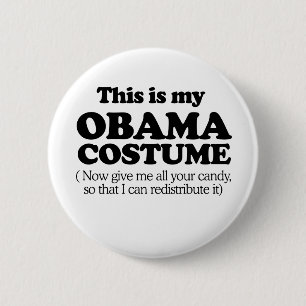 Macaron Rond 5 Cm C'est mon costume Obama