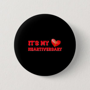 Macaron Rond 5 Cm C'est mon Heartiversary Sensibilisation aux maladi