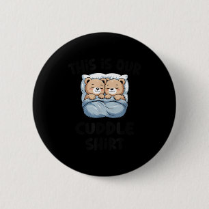 Macaron Rond 5 Cm C'est notre maillot câlin couple ours en peluche m