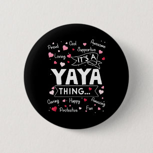 Macaron Rond 5 Cm C'est un truc de Yaya qui dit drôle, mignonne gran