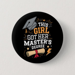 Macaron Rond 5 Cm Cette fille a obtenu son diplôme de master