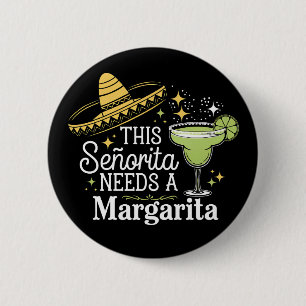 Macaron Rond 5 Cm Cette Senorita a Besoin D'un Margarita Cinco De Ma
