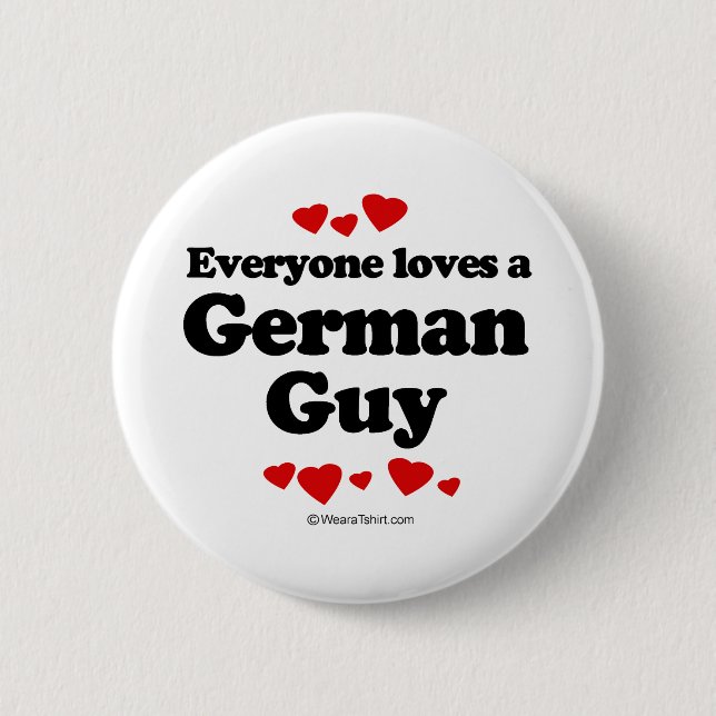 Macaron Rond 5 Cm Chacun aime un T-shirt allemand de type (Devant)