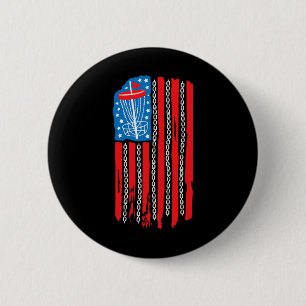 Macaron Rond 5 Cm Chaîne de bysket de disque de drapeau américain 4