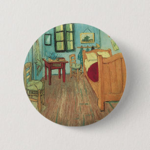 Macaron Rond 5 Cm Chambre à Arles par Vincent van Gogh