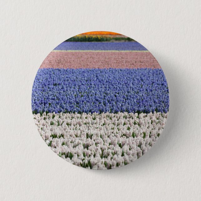 Macaron Rond 5 Cm Champ Hyacinth (Devant)