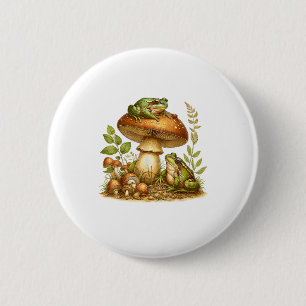 Macaron Rond 5 Cm Champignon de grenouille esthétique Cottagecore Go