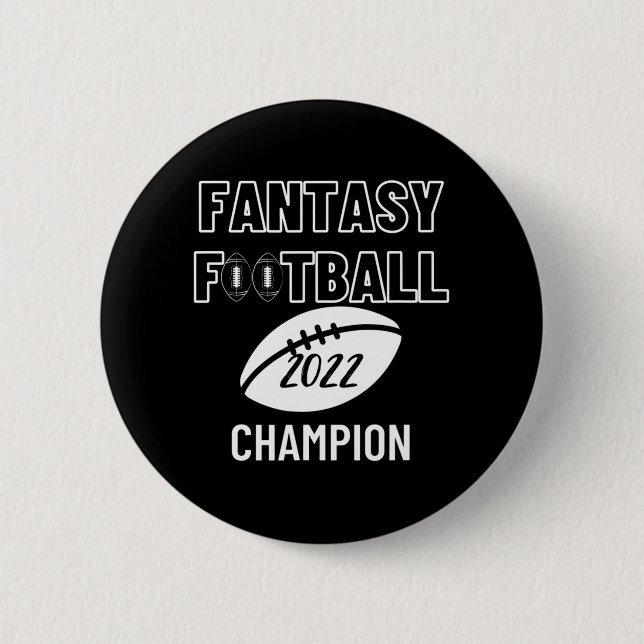 Macaron Rond 5 Cm Champion de la Ligue de football d'Imaginaire 2022 (Devant)