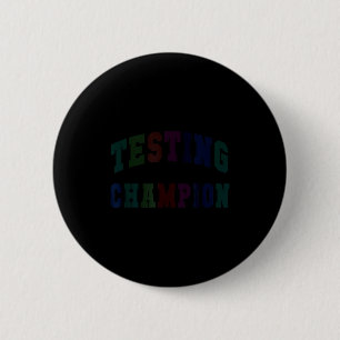 Macaron Rond 5 Cm Champion de test mignon jour de test professeur br