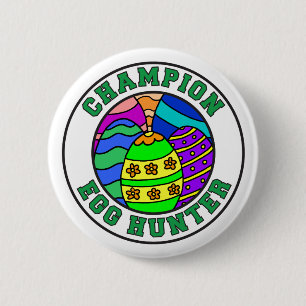 Macaron Rond 5 Cm Champion Egg Hunter Easter Egg Hunt