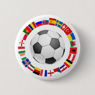 Macaron Rond 5 Cm Championnat d'Europe de football 2016
