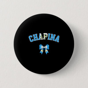 Macaron Rond 5 Cm Chana Femmes Guatémaltèques Coquette Arc Drapeau G