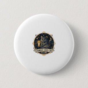 Macaron Rond 5 Cm Chandelle Cosy Cat Cat Papa Idée Cadeau - Chandell