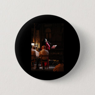 Macaron Rond 5 Cm Chanteur Triana Seville Sur Scène Verticale