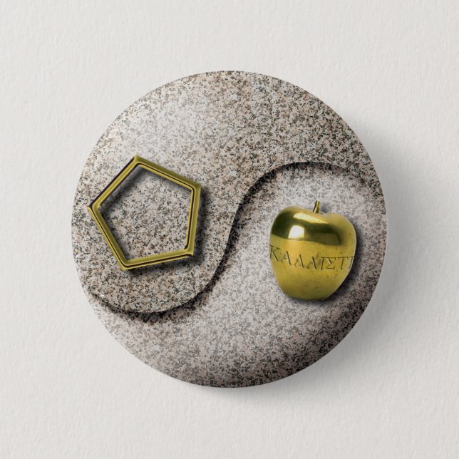 Macaron Rond 5 Cm Chao sacré (Devant)