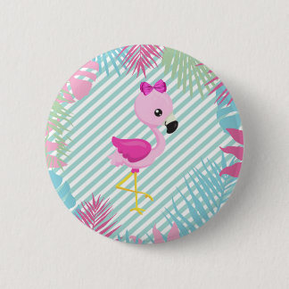 Macaron Rond 5 Cm Chapa Flamenco Rosa Baby