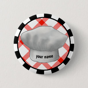 Macaron Rond 5 Cm Chapeau de Chef