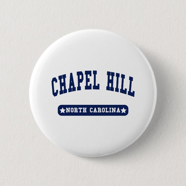 Macaron Rond 5 Cm Chapel Hill North Carolina College Style tee - shi (Devant)