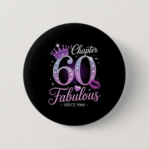 Macaron Rond 5 Cm Chapitre 60 Fabuleux depuis 1966 60e anniversaire 