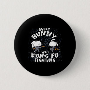 Macaron Rond 5 Cm Chaque Lapin Était un Ninja de Karaté Kung Fu Lutt