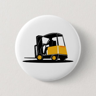 Macaron Rond 5 Cm chariot élévateur rétro