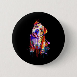 Macaron Rond 5 Cm Charmante Chien-ciel Couleurs Arc-en-ciel Art Plât