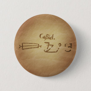 Macaron Rond 5 Cm Charmes magiques de magie de protection de Cassiel