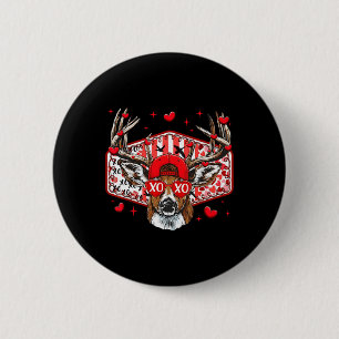 Macaron Rond 5 Cm Chasse au cerf Xoxo Saint-Valentin Buck Boys Casqu