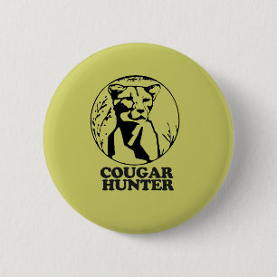 MACARON ROND 5 CM CHASSE DE COUGAR