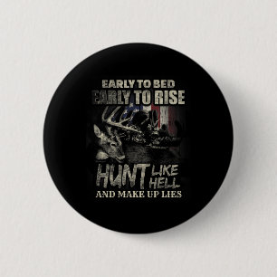 Macaron Rond 5 Cm Chasse Drôle De Cerfs Pour Les Chasseurs De Cerfs