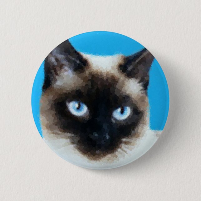 Macaron Rond 5 Cm Chat 1 (Devant)