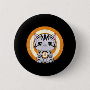 Macaron Rond 5 Cm Chat américain à poil court Anime Chatons Sensibil
