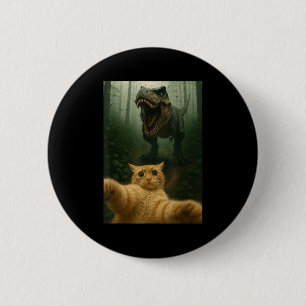 Macaron Rond 5 Cm Chat amusant Selfie Dinosaure mème Animaux Lover G
