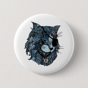 Macaron Rond 5 Cm chat bleu (3)