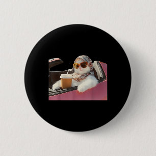 Macaron Rond 5 Cm Chat Conduire Mème Rage Me Consomme Humour Silly