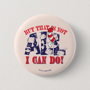 Macaron Rond 5 Cm Chat dans le Casquette   Mais Je Ne Peux Pas Faire