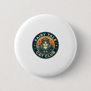 Macaron Rond 5 Cm Chat de conte de fées Design de chaton mignon - Ch