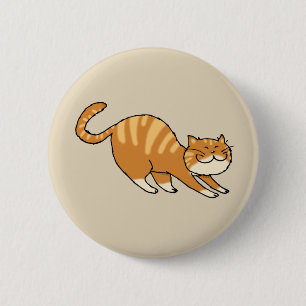 Macaron Rond 5 Cm chat de étirage drôle