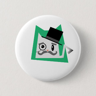 Macaron Rond 5 Cm Chat de monocle