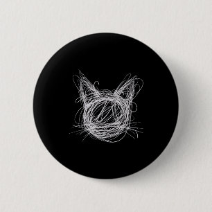 Macaron Rond 5 Cm Chat fantaisiste en spirale art &amp; animaux esqu