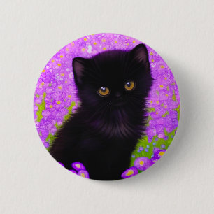 Macaron Rond 5 Cm Chat Gustav Klimt