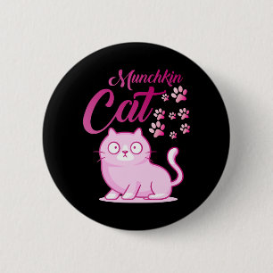 Macaron Rond 5 Cm Chat Munchkin