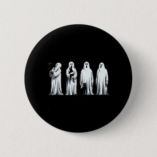 Macaron Rond 5 Cm Chat noir Halloween Fantôme Saison Sombre Femmes C